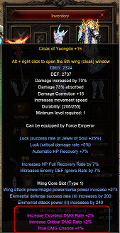 Excellent Wing +15 tooltip